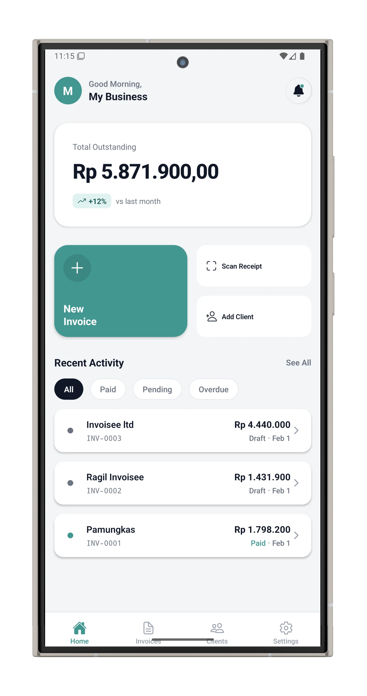 Invoisee - Offline Invoice App Maker screenshot 1