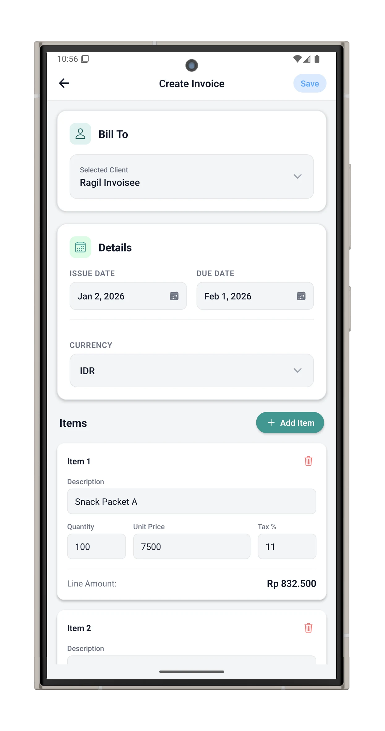 Invoisee - Offline Invoice App Maker screenshot 2