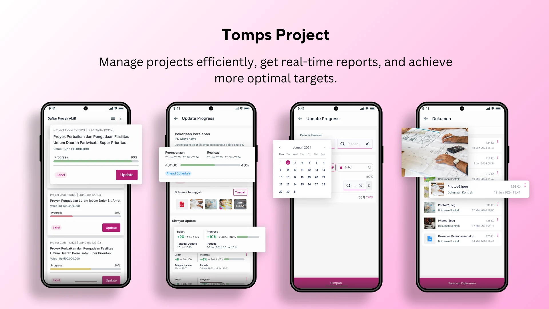 Tomps Project Management preview